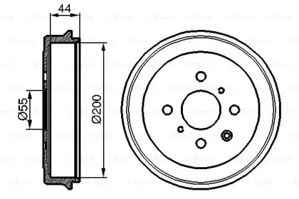 Тормозный барабан (BOSCH: 0 986 477 148)