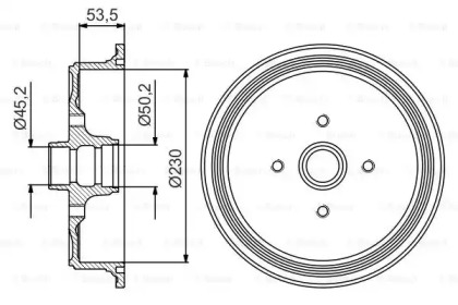 Тормозный барабан (BOSCH: 0 986 477 160)