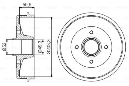 Тормозный барабан (BOSCH: 0 986 477 170)