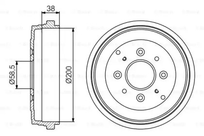 Тормозный барабан (BOSCH: 0 986 477 174)