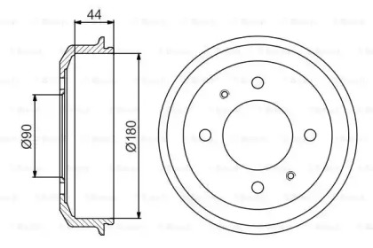 Тормозный барабан (BOSCH: 0 986 477 181)