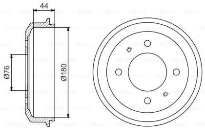 Тормозный барабан (BOSCH: 0 986 477 182)