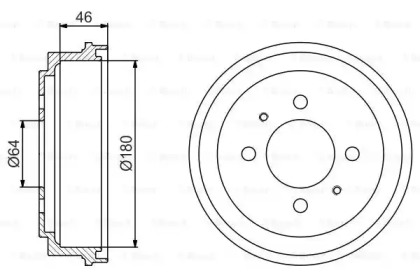 Тормозный барабан (BOSCH: 0 986 477 186)