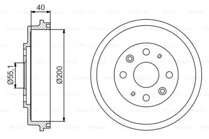 Тормозный барабан (BOSCH: 0 986 477 191)