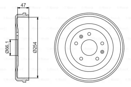 Тормозный барабан (BOSCH: 0 986 477 193)