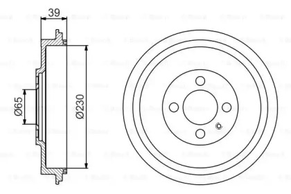 Тормозный барабан (BOSCH: 0 986 477 194)