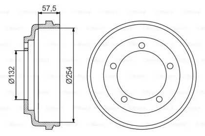 Тормозный барабан (BOSCH: 0 986 477 204)