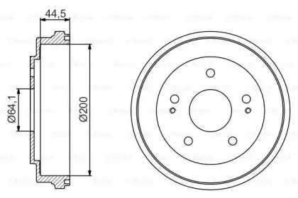 Тормозный барабан (BOSCH: 0 986 477 209)