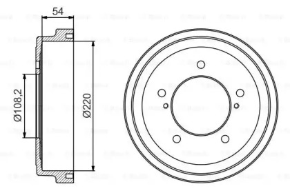 Тормозный барабан (BOSCH: 0 986 477 213)