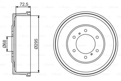 Тормозный барабан (BOSCH: 0 986 477 215)