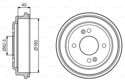 Тормозный барабан (BOSCH: 0 986 477 216)