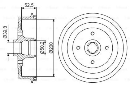 Тормозный барабан (BOSCH: 0 986 477 217)