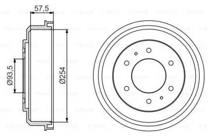 Тормозный барабан (BOSCH: 0 986 477 220)