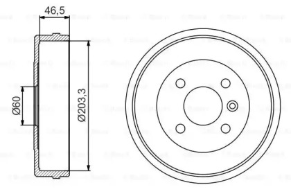 Тормозный барабан (BOSCH: 0 986 477 221)