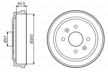 Тормозный барабан (BOSCH: 0 986 477 225)