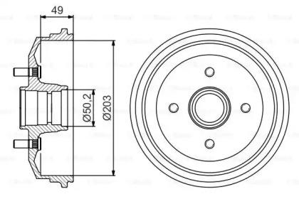 Тормозный барабан (BOSCH: 0 986 477 226)