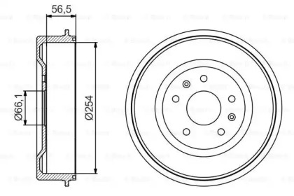 Тормозный барабан (BOSCH: 0 986 477 227)