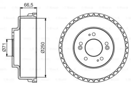 Тормозный барабан (BOSCH: 0 986 477 228)