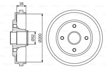 Тормозный барабан (BOSCH: 0 986 477 229)