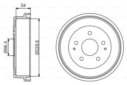 Тормозный барабан (BOSCH: 0 986 477 230)