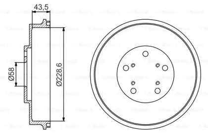 Тормозный барабан (BOSCH: 0 986 477 231)