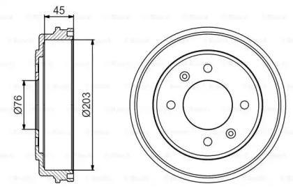 Тормозный барабан (BOSCH: 0 986 477 234)