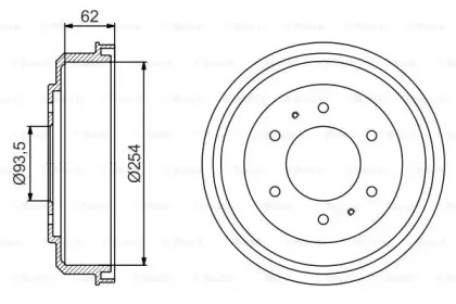 Тормозный барабан (BOSCH: 0 986 477 237)