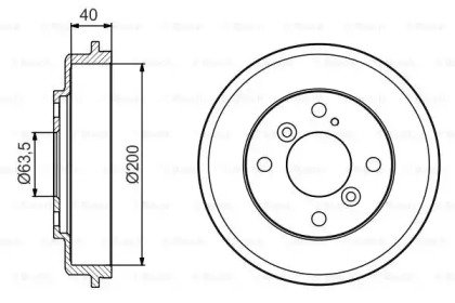 Тормозный барабан (BOSCH: 0 986 477 240)