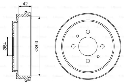 Тормозный барабан (BOSCH: 0 986 477 246)