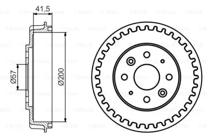 Тормозный барабан (BOSCH: 0 986 477 247)