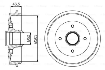 Тормозный барабан (BOSCH: 0 986 477 253)