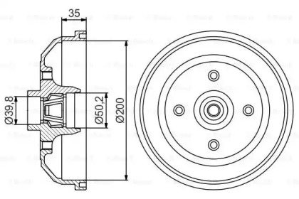 Тормозный барабан (BOSCH: 0 986 477 256)