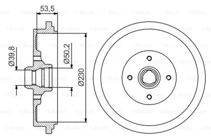 Тормозный барабан (BOSCH: 0 986 477 257)