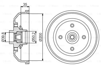 Тормозный барабан (BOSCH: 0 986 477 260)