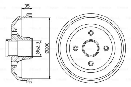 Тормозный барабан (BOSCH: 0 986 477 265)