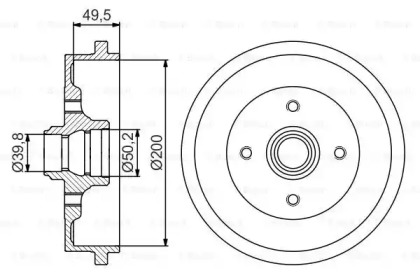 Тормозный барабан (BOSCH: 0 986 477 267)