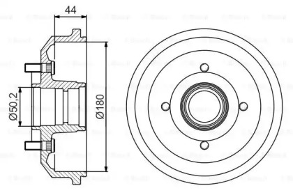 Тормозный барабан (BOSCH: 0 986 477 269)