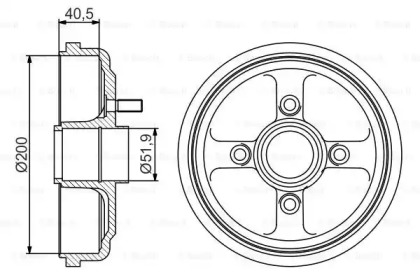 Тормозный барабан (BOSCH: 0 986 477 310)