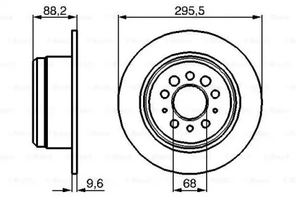 Тормозной диск (BOSCH: 0 986 478 850)