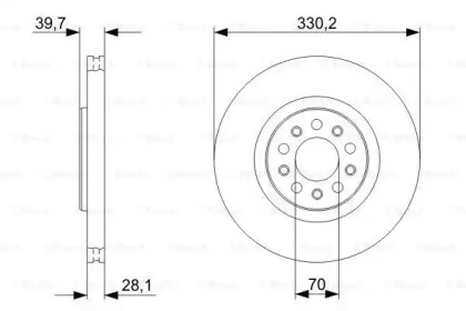 Тормозной диск (BOSCH: 0 986 479 C82)