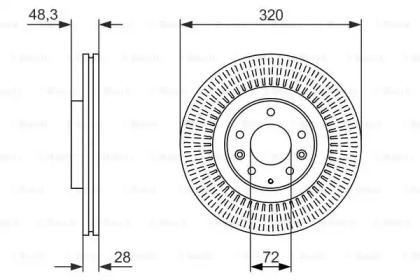 Тормозной диск (BOSCH: 0 986 479 795)