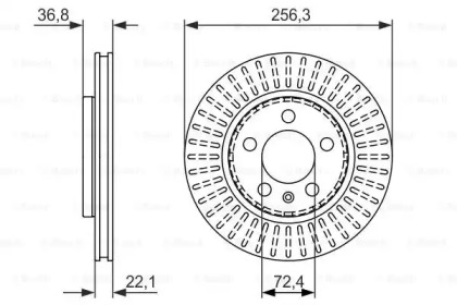 Тормозной диск (BOSCH: 0 986 479 871)