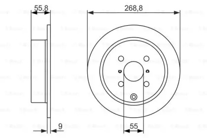 Тормозной диск (BOSCH: 0 986 479 938)