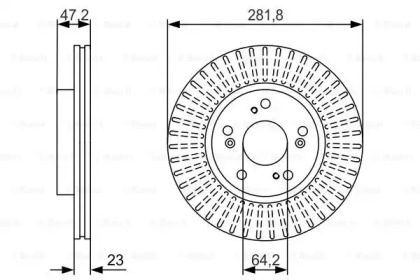 Тормозной диск (BOSCH: 0 986 479 981)