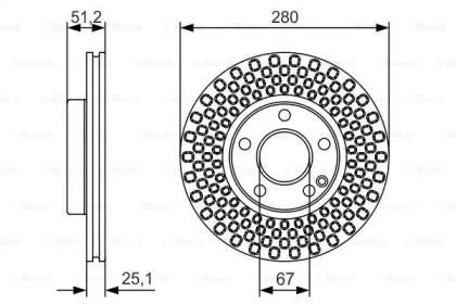 Тормозной диск (BOSCH: 0 986 479 A00)