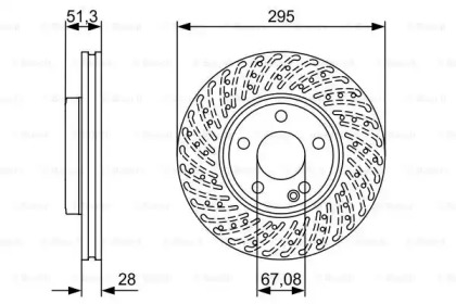 Тормозной диск (BOSCH: 0 986 479 A02)