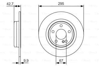 Тормозной диск (BOSCH: 0 986 479 A04)