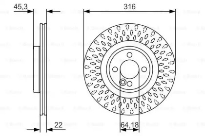 Тормозной диск (BOSCH: 0 986 479 A07)