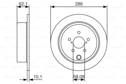 Тормозной диск (BOSCH: 0 986 479 A10)