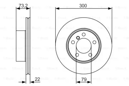 Тормозной диск (BOSCH: 0 986 479 A18)